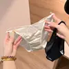Ventas Directas de Fábrica Superventas Transfronterizo Satén con Cordones con Adorno de Encaje de Tiro Bajo con Abertura Alta Malla Tanga Sexy