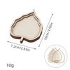 Imán de Nevera con Bordado Dai Accesorios Marco de Fotos Redondo DIY para Montar Palabras Bordadas Piezas de Madera Teñido a Mano de Madera
