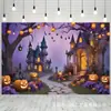 Tecido de Fundo Novo para Halloween Transfronteiriço Banner de Decoração de Festa de Alto Padrão Bandeira Pendurada de Feriado Layout Pano Pendurado Personalização