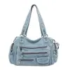 Bolso de Mano de Mezclilla de Moda Transfronterizo Gran Capacidad para Mujer de Gama Alta Versátil para Viajes Diarios Bolso Grande Bolso de Hombro para Mujer Bolso Cruzado