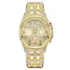 Reloj de Cuarzo para Hombre Full Pedrería Hielo, Tres Esferas con Números Romanos, Correa de Acero Plateado, Lujoso Reloj de Pulsera para Hombre