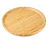 Bandeja de Bambú Completa Rectangular para Hogar Bandeja para Tazas de Té Plato de Madera para Barbacoa Plato para Frutas Plato de Madera Sólida Plato para Pan Estilo Japonés