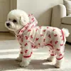 Ropa para Perros Verano Transpirable Estilo Delgado Teddy Bichón Mascota Gato Con Capucha Protección Solar 26 Lazo Malla Cuatro Patas