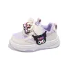 Tênis Kuromi Sanrio Confortáveis Sapatos Infantis Versátil Fashionável Respirável Casual 2025 Primavera e Outono Novo