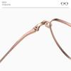 Gafas de Titanio Puro Ultraligeras Estilo Coreano Montura Ovalada para Miopía Mujeres Pueden Equiparse con Monturas de Gama Alta Sin Maquillaje Montura Completamente de Titanio