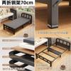 Cama de Hierro Engrosada Oficina Hogar Cama Plegable Sin Instalación Portátil Casa de Alquiler Cama Dura Adulto Cama Plegable para Exteriores