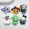 Accesorios de Joyería de Resina de Fantasma Calabaza Brillante para Halloween DIY Funda de Teléfono Móvil Accesorios para el Cabello Llavero Agujero Material para Zapatos