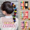 Gomas para el Cabello de Niñas que No Dañan el Cabello, Bandas Elásticas Altas para Recoger el Cabello, Bandas de Goma Duraderas de Alta Elasticidad para Niñas, Accesorios para el Cabello de Niñas Pequeñas