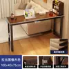 Mesa de bar de madera maciza para apartamentos pequeños, uso doméstico, mesa de bar baja de montaje en pared para sala de estar, mesa larga estrecha de bar moderna minimalista para balcón