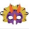 Máscara de Ojos de Fieltro de Dinosaurio Mascarada Decoración Navideña Tela No Tejida Niños Máscara DIY Máscara de Halloween