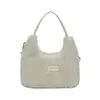 Bolsa de Ombro Feminina Moda Transfronteiriça, Bolsa de Pelúcia Casual Versátil Estilosa Retrô, Bolsa Transversal Pelo Fofo de Mão/Sob o Braço