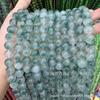 Ventas Directas de Fábrica Calcedonia Acuática Cuentas Sueltas Flor Flotante de Dos Colores Jade de Ángel Cuentas Redondas Accesorios para Joyería de Cuentas DIY al por Mayor