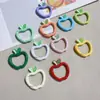 Color de pintura manzana primavera llavero puede ser diy colgante de bolsa accesorios para coche venta al por mayor directa