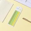 Notas Post-it Ultra Finas Fluorescentes Transparentes Combinación de PET Notas Post-it para Lectura Estudiantil ins Marcador Clave Notas Post-it Delgadas