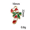 Componentes de Brinco, Pulseira, Pingente e Acessórios DIY de Liga de Metal com Gotejamento de Óleo de Desenho Animado Transfronteiriço de Papai Noel, Rena, Árvore e Floco de Neve