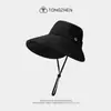 Novo Chapéu de Borracha Preto Protetor Solar Feminino de Verão para Bicicleta Cobertura Total do Rosto Chapéu Protetor Solar Meio Vazio Top Proteção UV Chapéu de Sol
