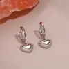 Conjunto de Brincos Cruzados Novo em Aço Inoxidável Estilo Ins Coração Flor Estrela para Mulheres, Joias de Atacado Estilo Luxo Leve de Nicho