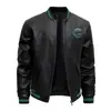 899 # M-8XCross-Border 2025 Jaqueta de Couro Novo Estilo com Estilo Americano High Street, Casaco de Couro Masculino, Marca Japonesa Tendência