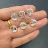 Accesorios de León de Cristal Blanco Natural, Artículos Decorativos, Joyería DIY