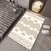 Alfombrilla de baño de diatomeas simple, absorbente, antideslizante, de secado rápido, resistente a las manchas, venta al por mayor