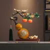 Nuevos Adornos de Caqui y Calabaza Estilo Chino para la Buena Suerte, Decoraciones para Sala de Estar, Regalos de Inauguración de Casa, Regalos de Año Nuevo