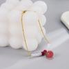 Pulsera de perla de melocotón humano para mujer 2022 Diseño de nicho Pulsera Mori Pulsera avanzada Pulsera Todo a juego