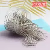 Clipes de Papel Metálicos Anti-Ferrugem para Escritório, Clipes de Papel Coloridos Niquelados, Marcadores de Página Criativos em um Recipiente, Venda Direta de Fábrica