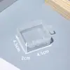 Caixa de Armazenamento Caixa Quadrada Pequena Caixa Quadrada de Plástico Transparente Caixa Quadrada Pequena Caixa de Fones de Ouvido Caixa de Armazenamento de Joias Caixa para Peças Pequenas