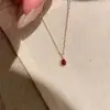 Collar de Plata de Ley S925 con Forma de Gota de Agua Incrustada de Diamantes para Mujer, Estilo Vintage, Diseño de Nicho de Alta Gama, Cadena para Clavícula, Popular en Xiaohongshu