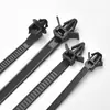 Bridas para Cables de Coche, Nylon Negro Pa66, Resistentes a Altas Temperaturas, Al Por Mayor, Impermeables para Motores, Bridas Especiales, Bridas de Cabeza de Avión