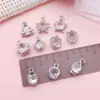 Borda Oca Dourada Pingente de Cristal Estrela Coração Gota d'Água Triângulo Brinco Pulseira DIY Acessórios de Joia
