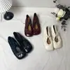 Zapatos Planos de Piel de Vaca Barnizada, Cordones, Suaves, Frescos y Elegantes, para Primavera y Verano