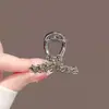Nueva Entrada Clip de Garra Flor de Pedrería de Lujo tamaño pequeño Clip de Tiburón Elegante Pasador para la Mitad del Cabello Clip para Flequillo