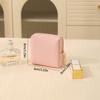 Neceser de viaje portátil y explosivo para mujer, bolsa de cosméticos pequeña, de PU, impermeable, para almacenamiento de cosméticos.