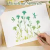 Modelo de Pintura Vazado com Textura Floral Popular da Amazon Stencil DIY para Arte de Parede e Design de Folheado de Madeira