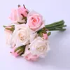 10 faixa de cabeça sensação hidratante rosa rosa artificial rosa noiva segurando adereços de fotografia flor artificial flor de mesa de jantar