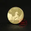 Atacado de fábrica desenho animado fada do dente moeda de ouro moeda comemorativa banhada a ouro presente para troca de dente infantil moeda medalha da fada do dente