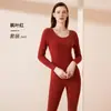 Traje térmico Diloran de mezcla de cachemira y seda para otoño e invierno, tops y pantalones térmicos forrados de polar, ropa interior térmica sin costuras para mujer, hecho a medida