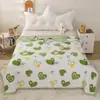 Colcha de Verão Popular Feita Sob Medida com Estampa Fresca em Algodão Lavado, Colcha Fina para Ar Condicionado de Verão, Colcha para Dormitório de Estudante