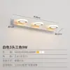 Luz frontal LED moderna minimalista para espelho de toucador de banheiro, luz de espelho rotativa à prova d'água antiembaçante