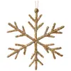 Diseño Propio Swanlace Lentejuela Grande Champagne Copo de Nieve Bastón Estrella de Cinco Puntas Árbol de Navidad Estrella Colgante Colgante