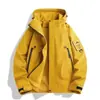 Jaqueta Casual Simples Versátil Moda Três Provas Com Capuz Fina Jaqueta de Outdoor Tendência Estilosa Jaqueta Nova