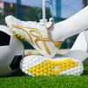 Novos Chuteiras de Futebol Infantis para Estudantes, Travas Tf para Meninos com Fivela Rotativa, Tênis de Treino para Meninas, Chuteiras de Futebol para Gramados Artificiais Transfronteiriças