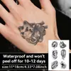 Adesivos de Tatuagem Temporária Auspiciosos Estilo Retro Japonês Transfronteiriços para Criar Facilmente uma Atmosfera Japonesa de Boa Sorte e Individualidade