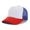 2023 nueva gorra de malla de esponja moda para adultos hombres y mujeres sombrero de visera publicitario sombrero de béisbol con protección solar color caramelo