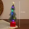 Luz noturna de árvore de Natal colorida para presente, vela eletrônica LED brilhante, luz de ambiente decorativa, presente de Natal para crianças