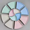 Plato de Plástico Transfronterizo, Plato de Frutas Estilo Nórdico para el Hogar, Plato de Frutas Creativo de Celebridad de Internet, Plato Octagonal, Plato para Fondue