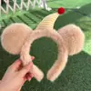 Faixa de cabeça fofa com orelhas de panda para lavar o rosto, faixa de cabeça de pelúcia de desenho animado com coroa alta para mulheres, faixa para maquiagem e lavar o cabelo, acessório de cabelo