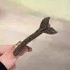 Pinza para el Cabello con Cola de Sirena de Diseño Único, Pinza Lateral con un Toque de Lujo Ligero y Sensación Exquisita, Pinza para el Flequillo, Accesorio para el Cabello, Tocado, Pinza de Pato, Pinza Superior