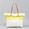 Bolsa de Hombro Bordada Transfronteriza, Bolsa de Lona con Borla, Bolso de Viaje con Hebilla Magnética, Bolso de Axila, Bolso de Playa Nuevo, Verano